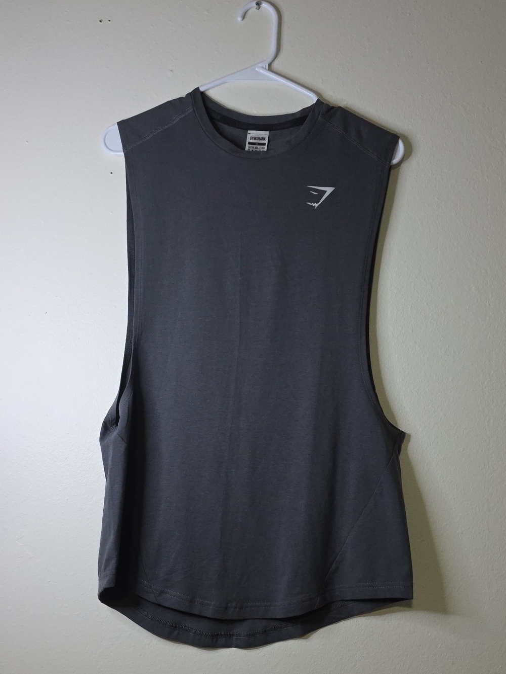 Gymshark Men's Dark Gray Sleeveless Training Tank